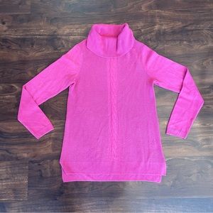 🔴Dana Buchman Pink Acrylic Turtle Neck Sweater
